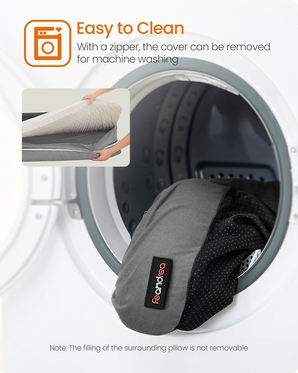 Orthopedic Dog Bed Dog Sofa with Removable Washable Cover 106 x 76 x 18cm