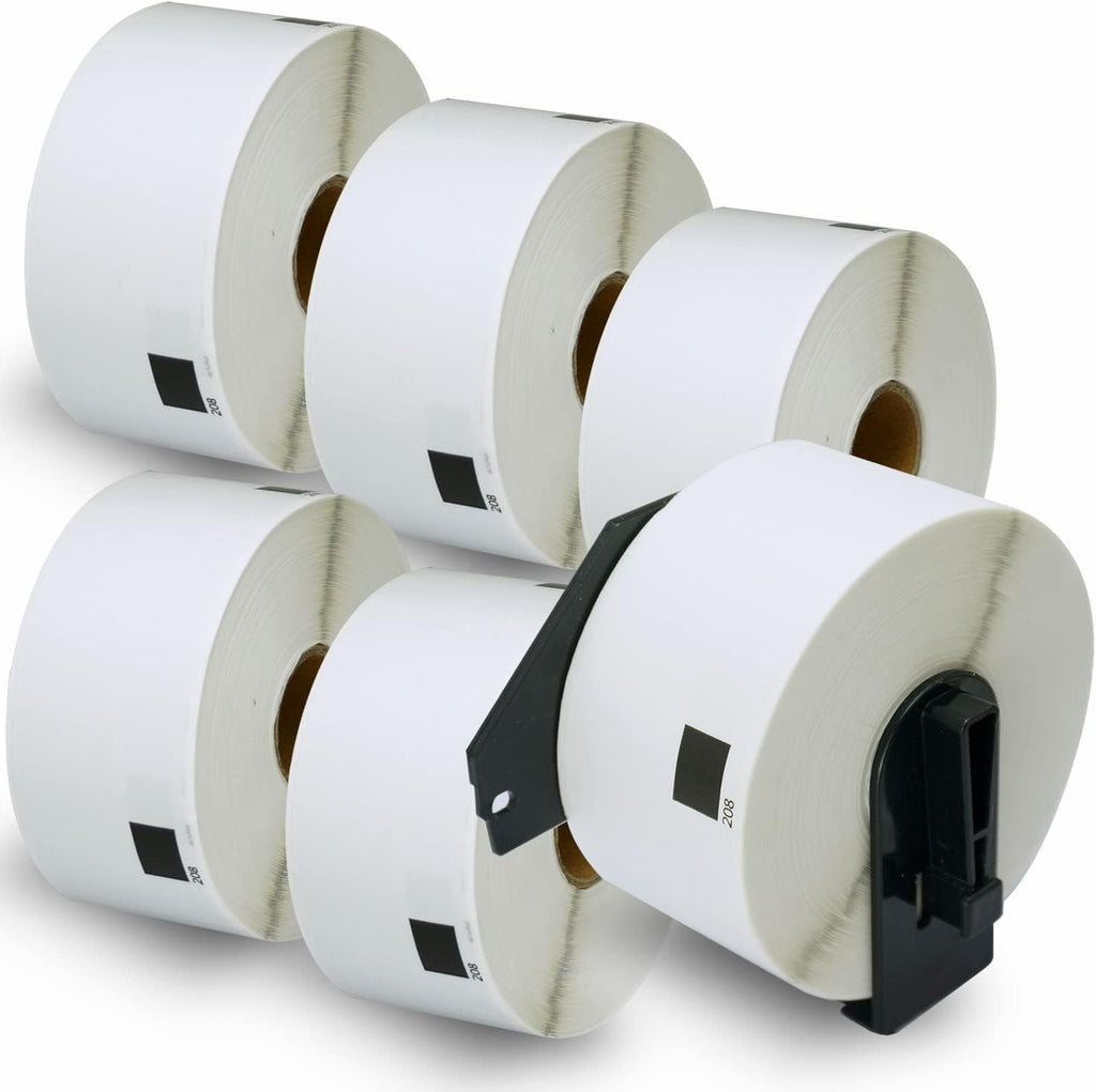 DK-11208 38x90mm 6 Rolls x 400 labels for Brother Thermal Printers Aftermarket