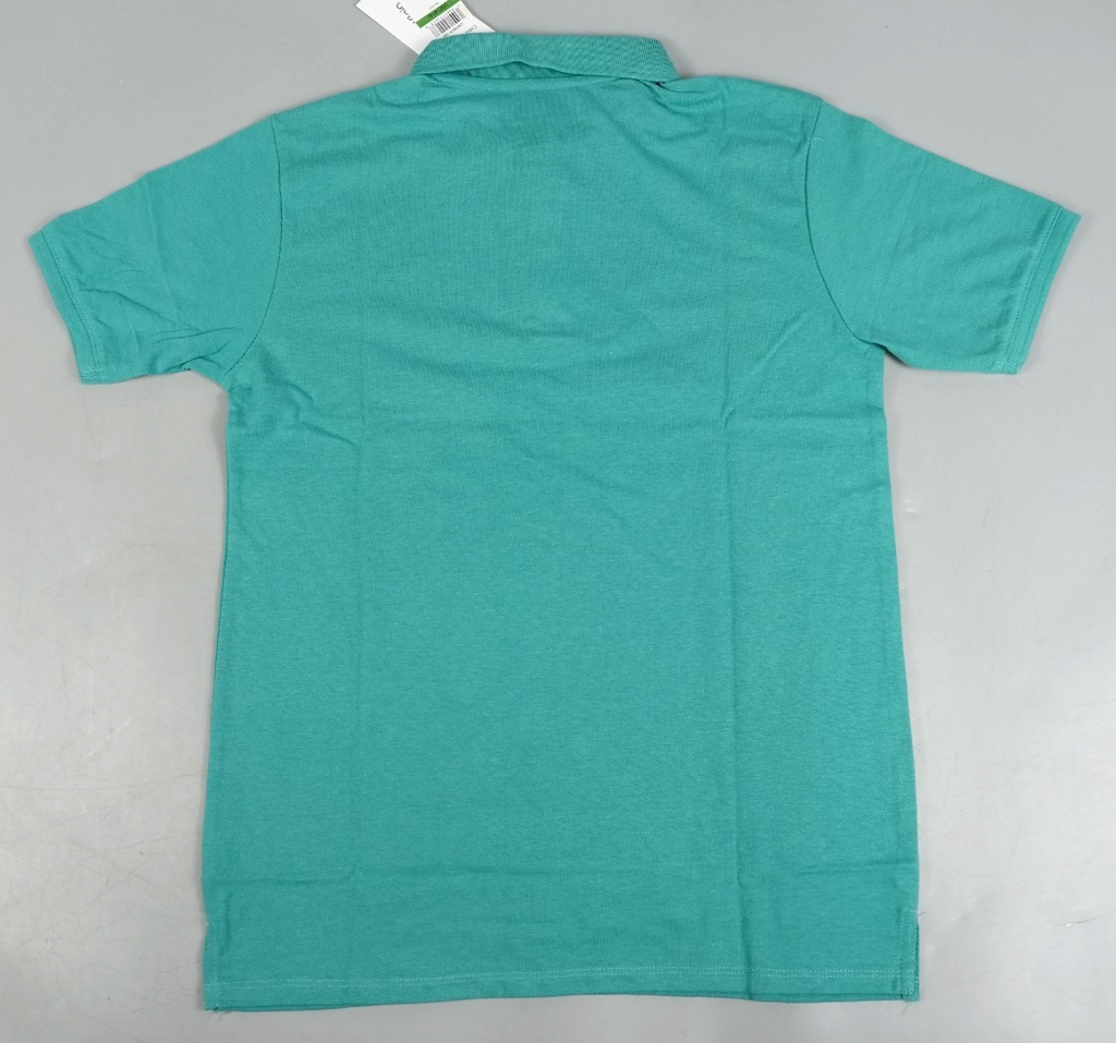 Calvin Klein Kids Polo T-Shirt Turquoise Size: Kids L (14-16yo) Short Sleeve