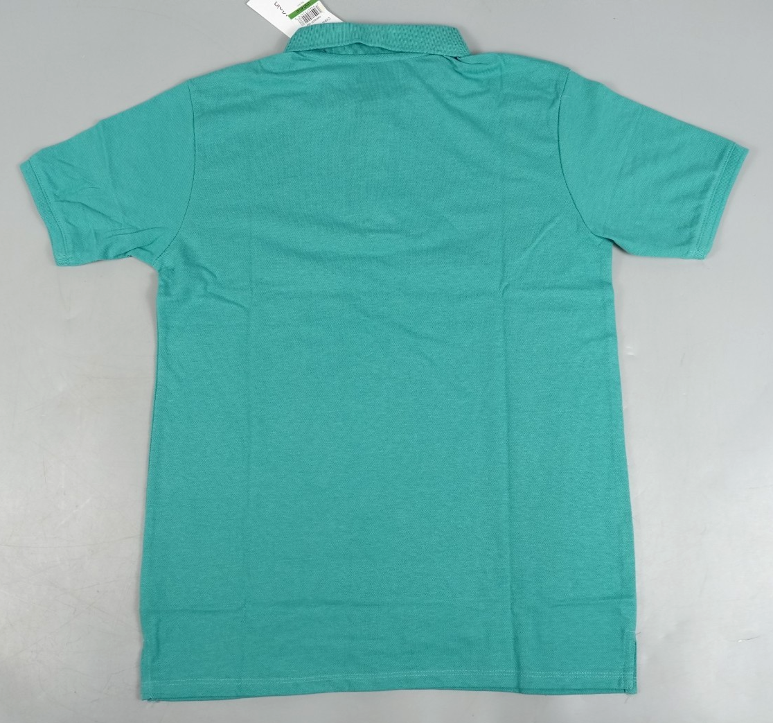 Calvin Klein Kids Polo T-Shirt Turquoise Size: Kids L (14-16yo) Short Sleeve