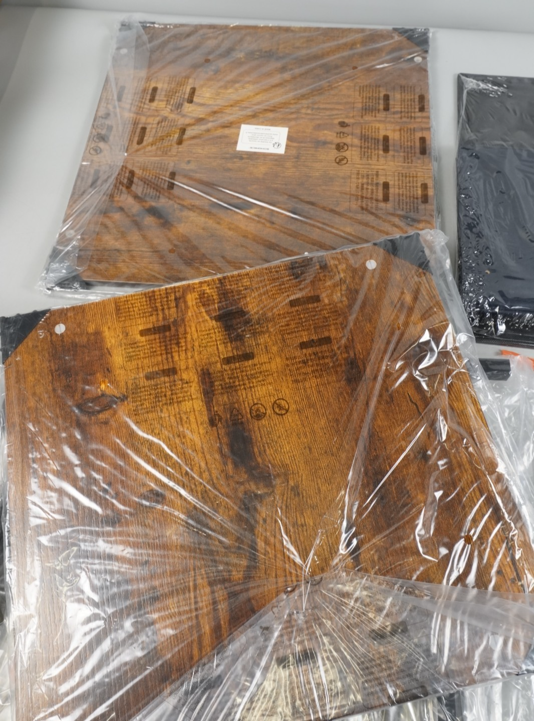 Nightstand Bedside Table with Storage Fabric Drawer Dresser 47x41cm