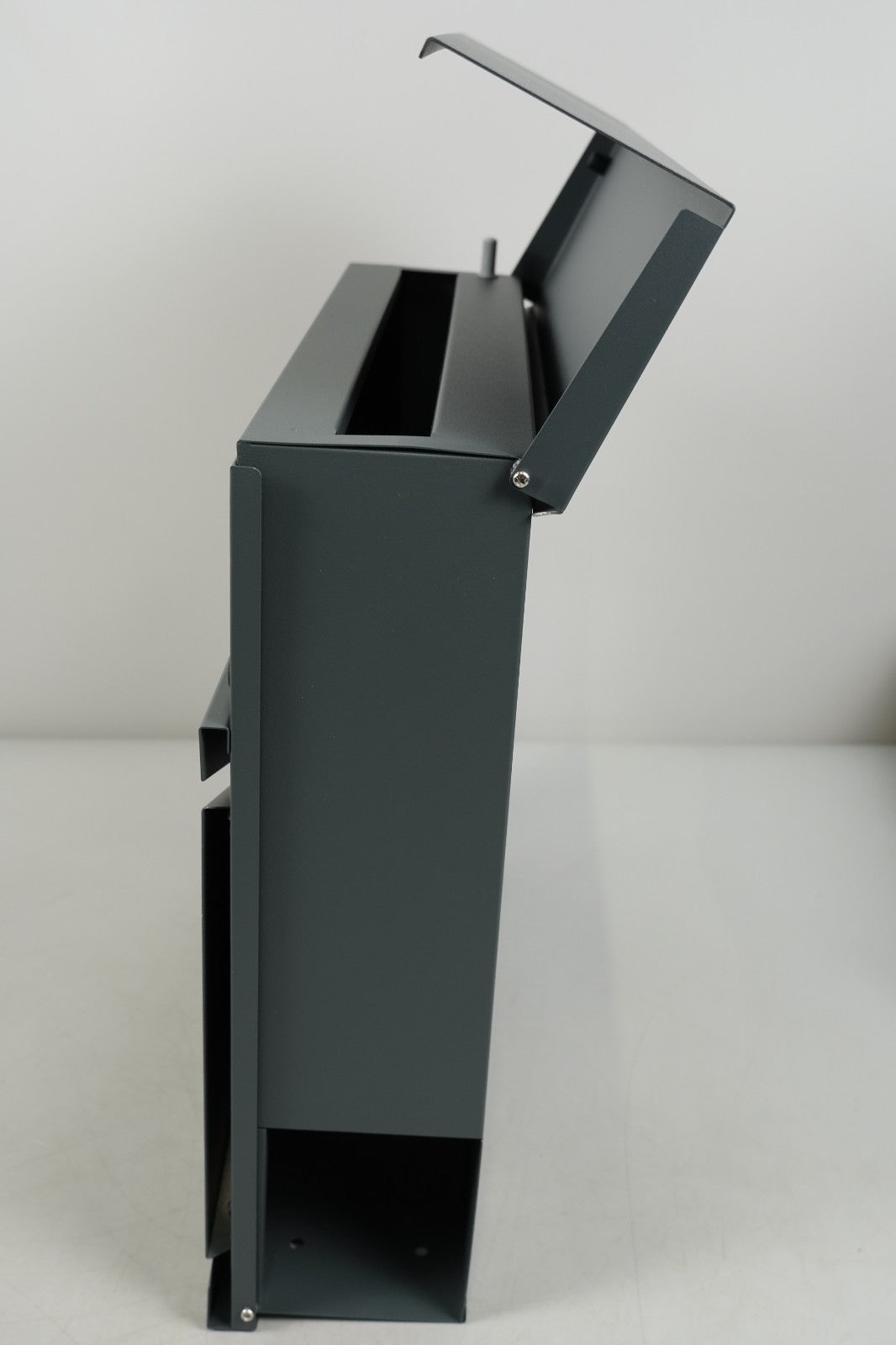 Letter Box Mailbox Wall Mounted with Newspaper Holder, 2 Keys, Modern GMB051G02