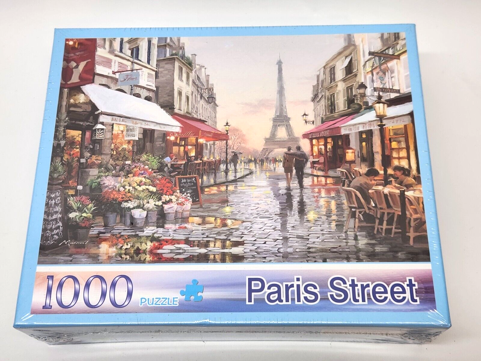 Paris Street Puzzle 50x70cm 1000pcs 27.5x20" Hand Painting Image Medium Puzzle
