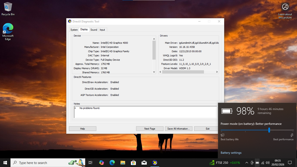 Notebook Laptop Core i3 4x2.5GHz, 8GB RAM, 128GB SSD, Wifi BT Webcam Lenovo L530