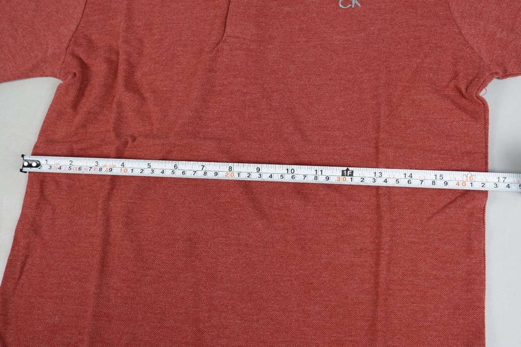 Calvin Klein Kids Polo T-Shirt Burgundy Red Size M (10–12 Years) Short Sleeve