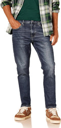 28W28L Men's Comfort Stretch Slim-Fit Jeans - Dark Wash - Amazon Essentials