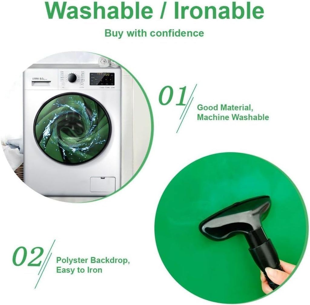 Green Screen Background Backdrop with Stand, 2x1.5M Greenscreen Background