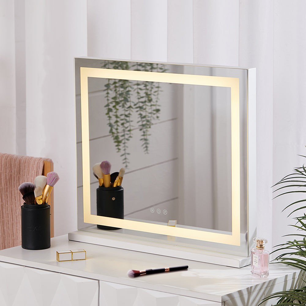Vanity Mirror Dressing Room LED Light Free Standing White Touch Control