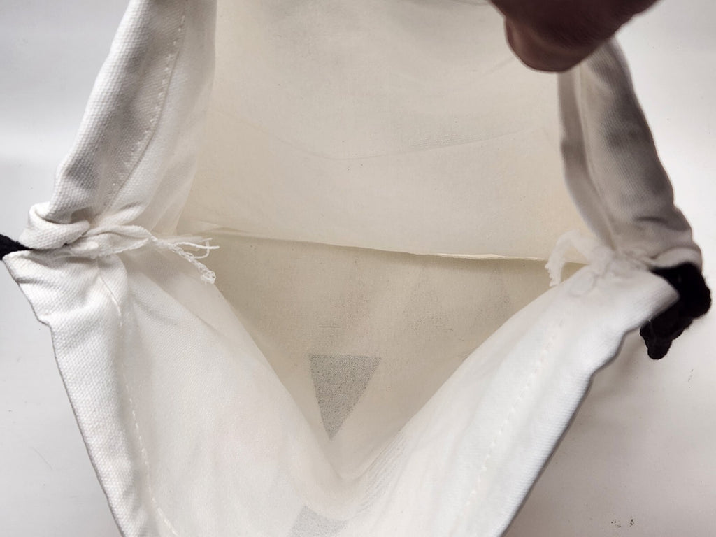 Cotton Fabric Rucksack Backpack - Triangles in Pastel Colours - Durable Material