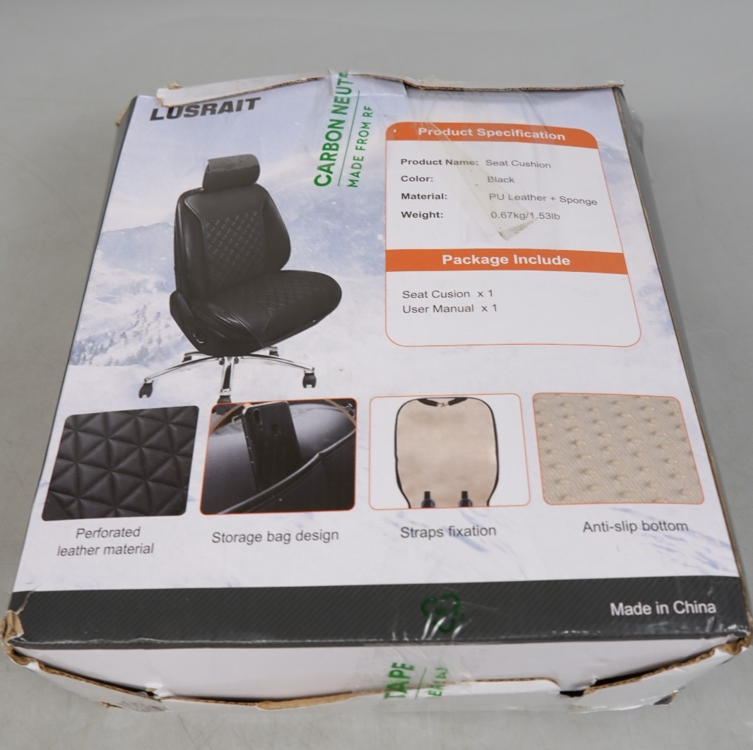 Heated Car Seat Cover Seat Cushion with Full Back Support and Heating Element