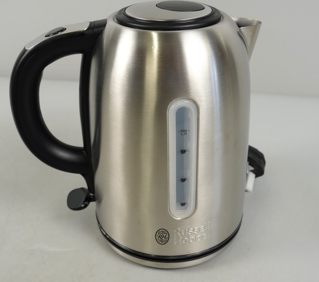 Electric Kettle Brushed Stainless Steel Russell Hobbs 1.7L Cordless Kettle
