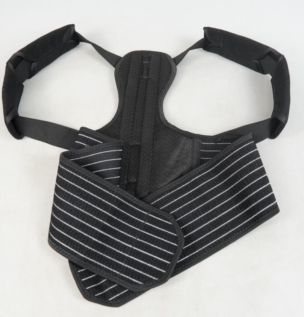 Posture Corrector Adjustable Back Brace Back Support Belt (M, Waist 35'- 47')