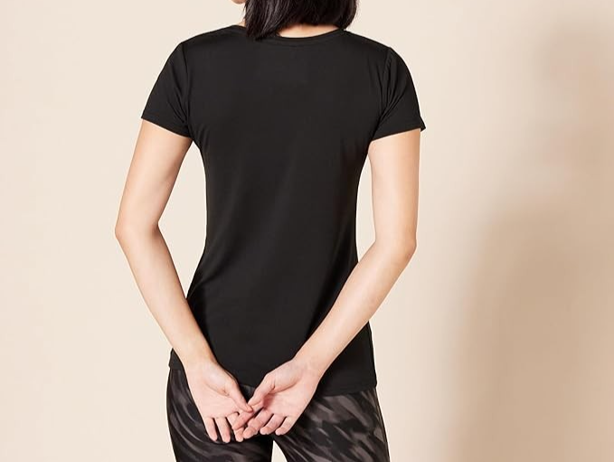 XXL Women's Shirt T-Shirt Tech Stretch Short-Sleeve V-Neck Multipacks Amazon Ess