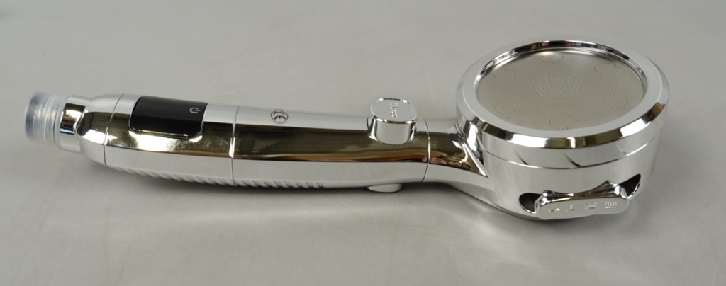 Shower Head Hard Water Filter with 4 Modes Water Temperature Display 1.5M Hose