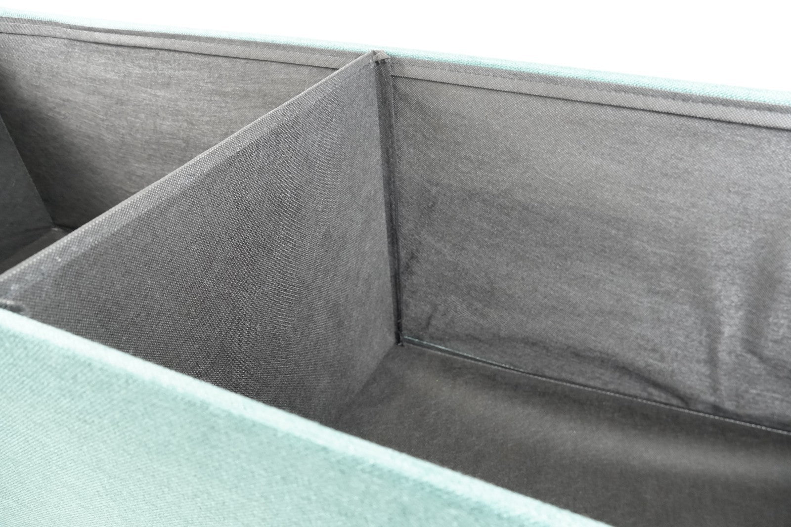 Storage Ottoman Bench 110cm Foot Rest Stool Linen Green