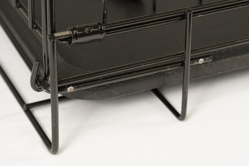 Extra Large Pet Cage Puppy Crate Carrier Double Door 42 in Black - FAULTY