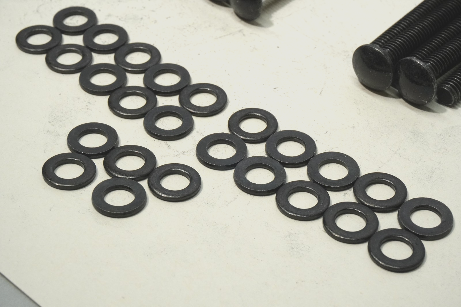 25x M6x80mm Carriage Bolts Square Neck 304 Stainless Steel with Nuts & Washers