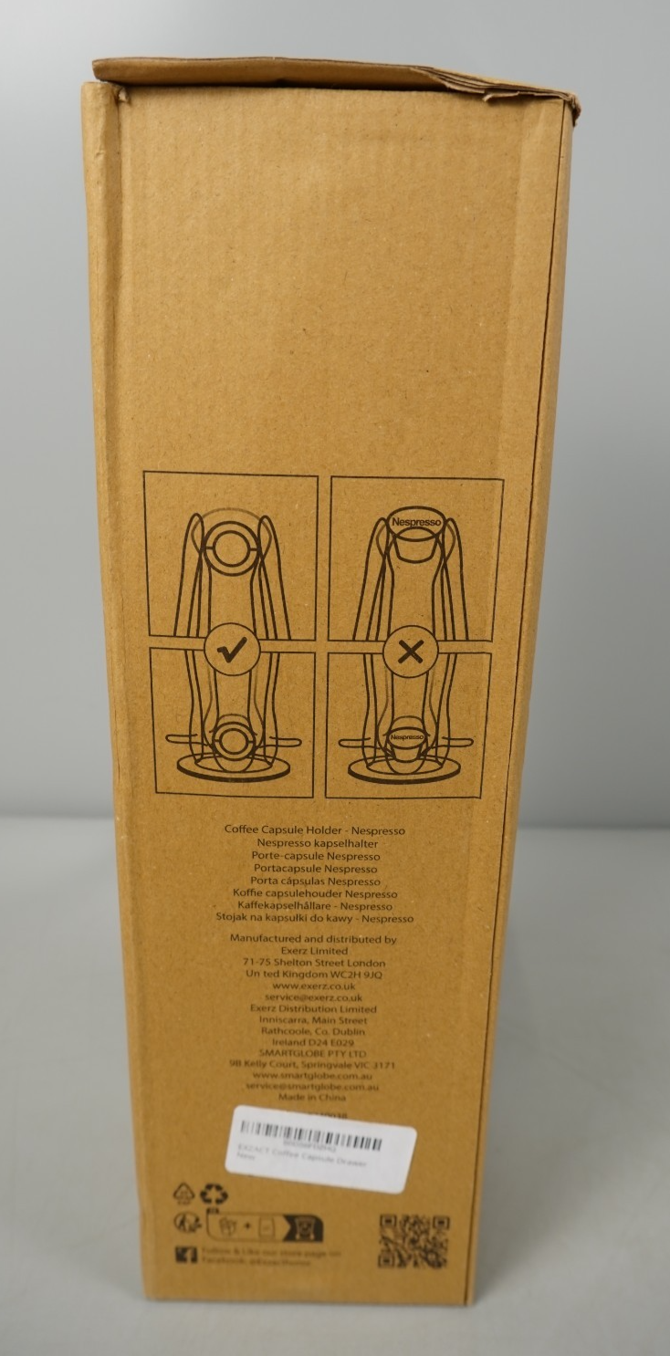 Coffee Capsule Holder Nespresso Silver Curve Steel