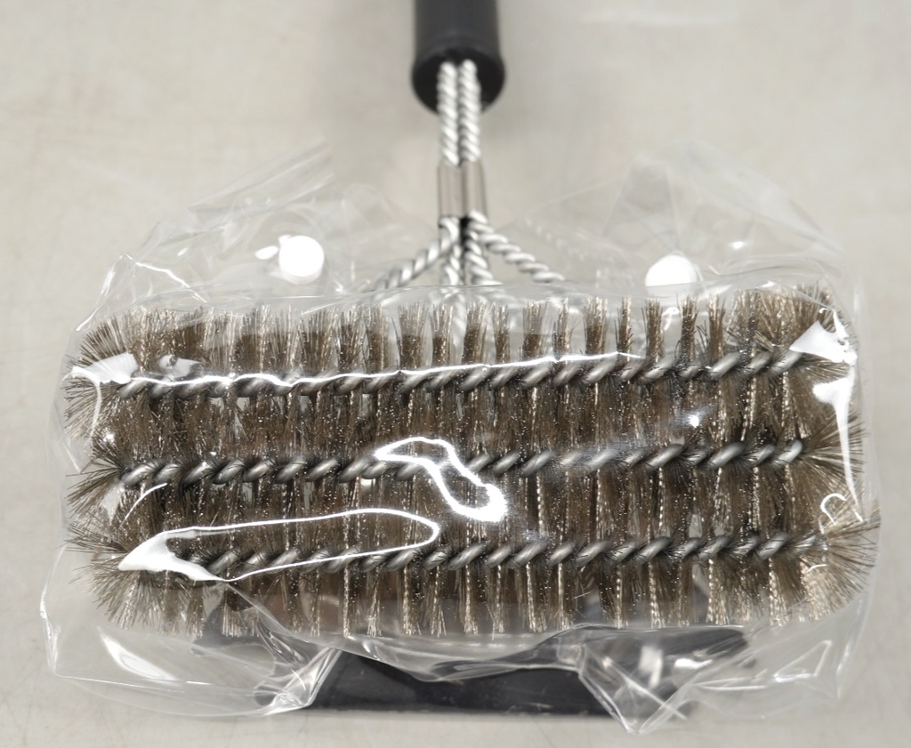 BBQ Grill Brush With Scraper Mountain Grillers Bristle Free Grill Brush