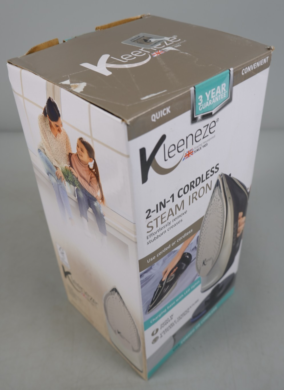 2 in 1 Steam Iron Cordless Kleeneze 2600 W