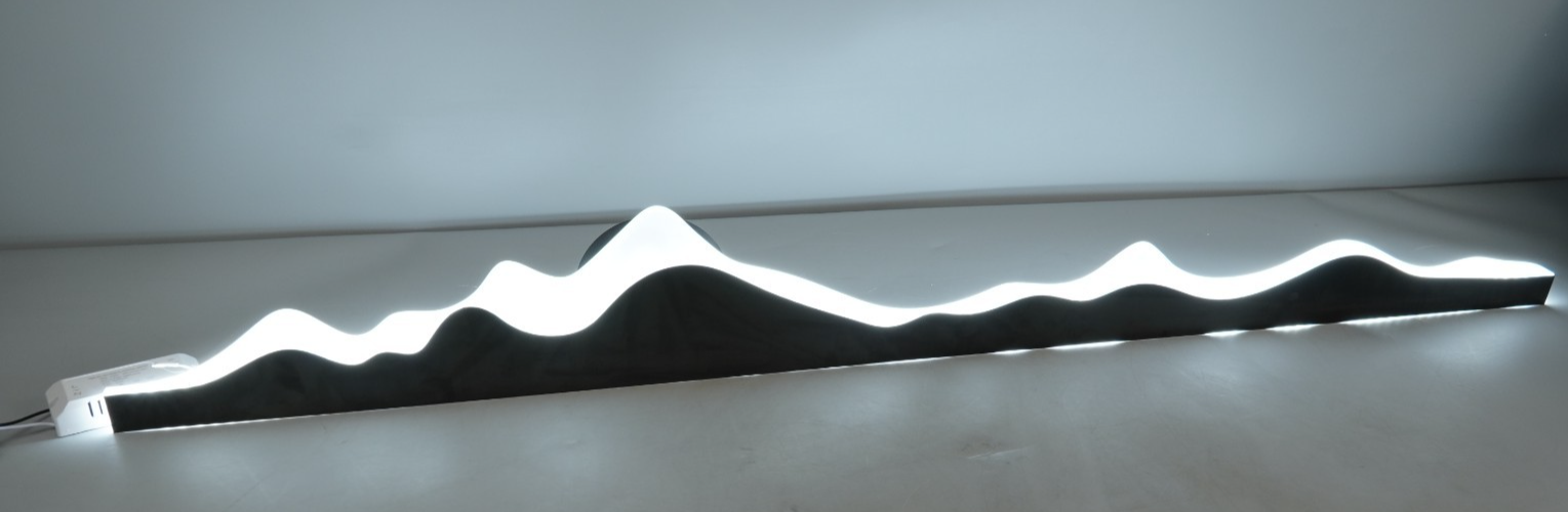 LED Wall Light Wall Art  Lighted Dimmable with Remote Control 120cm