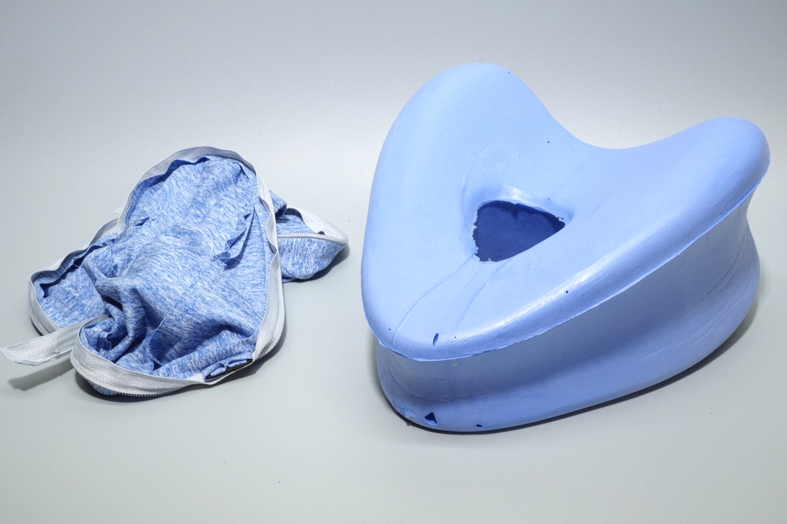 Side Sleeping Leg Pillow Memory Foam Knee Support Cushion Pillow w Strap