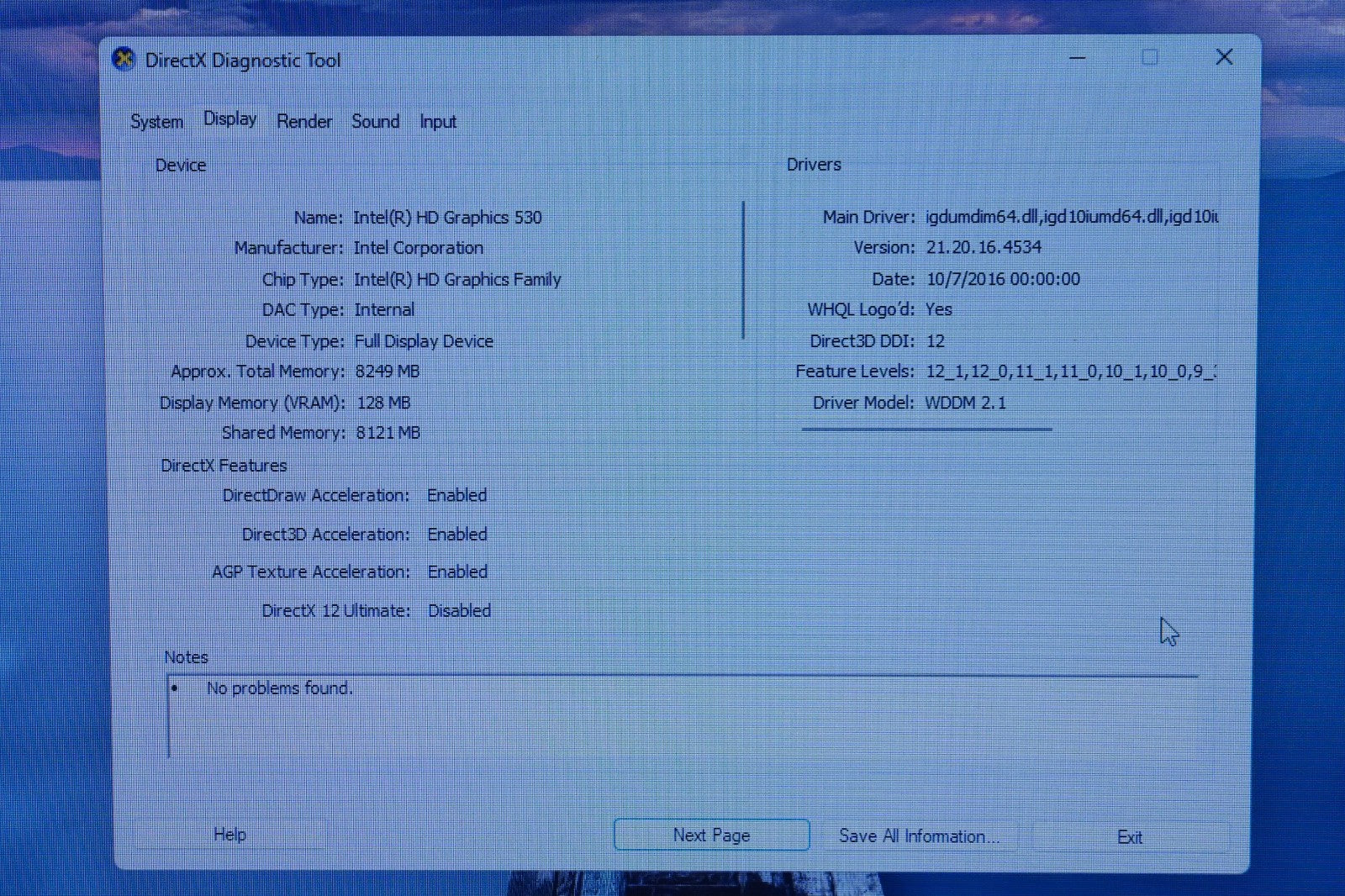 Acer N15Q12 Core i7, Laptop 6700HQ 2600GHz, 16GB Ram, 128GB SSD Working w Faults