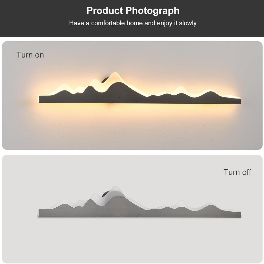 LED Wall Light Wall Art  Lighted Dimmable with Remote Control 120cm