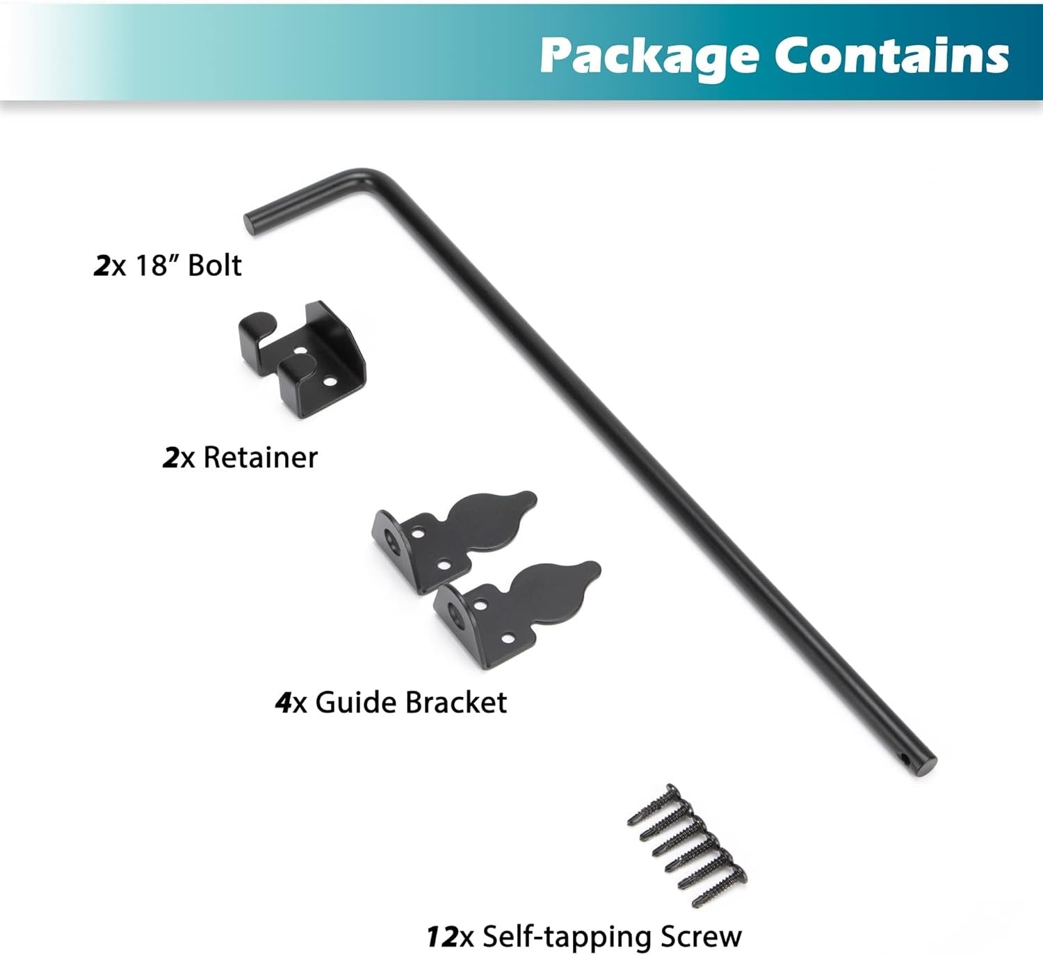 18 Inch Cane Bolt Heavy Duty Drop Rod Gate Stopper Hardware Gate Ground Latch