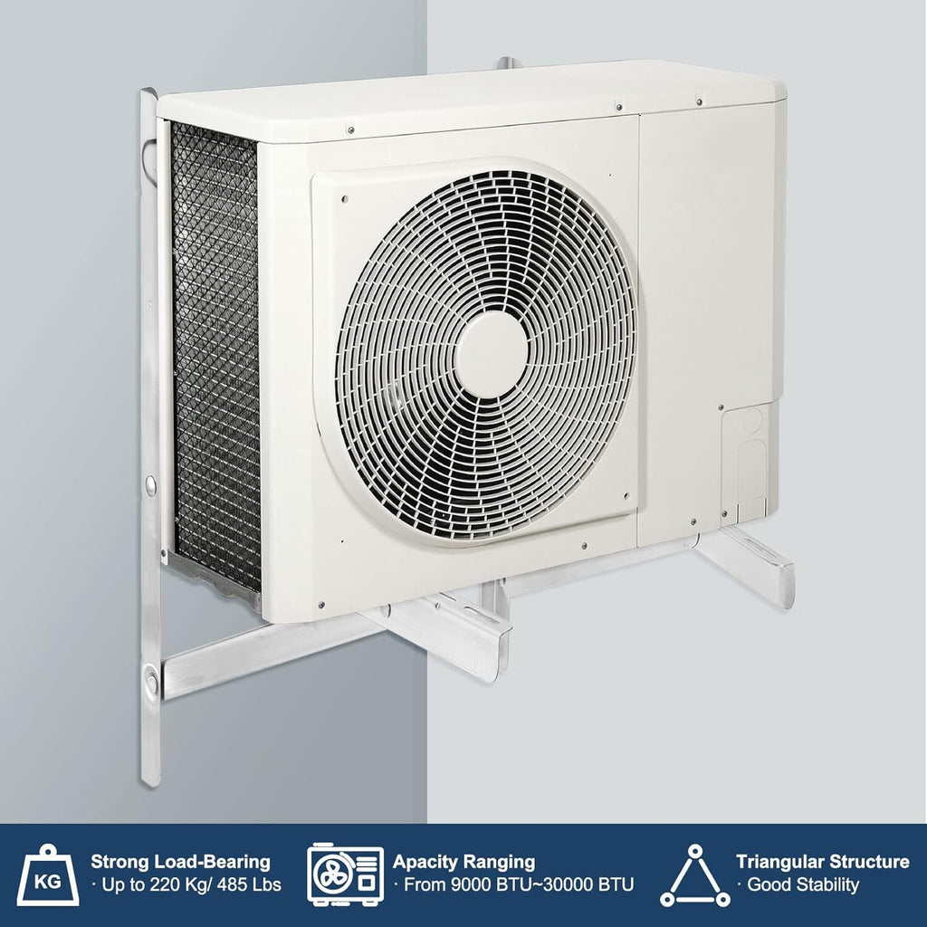 Mini Split Wall Mounting Bracket for 9000~30000BTU 1 Set Up to 485 Lbs Condenser