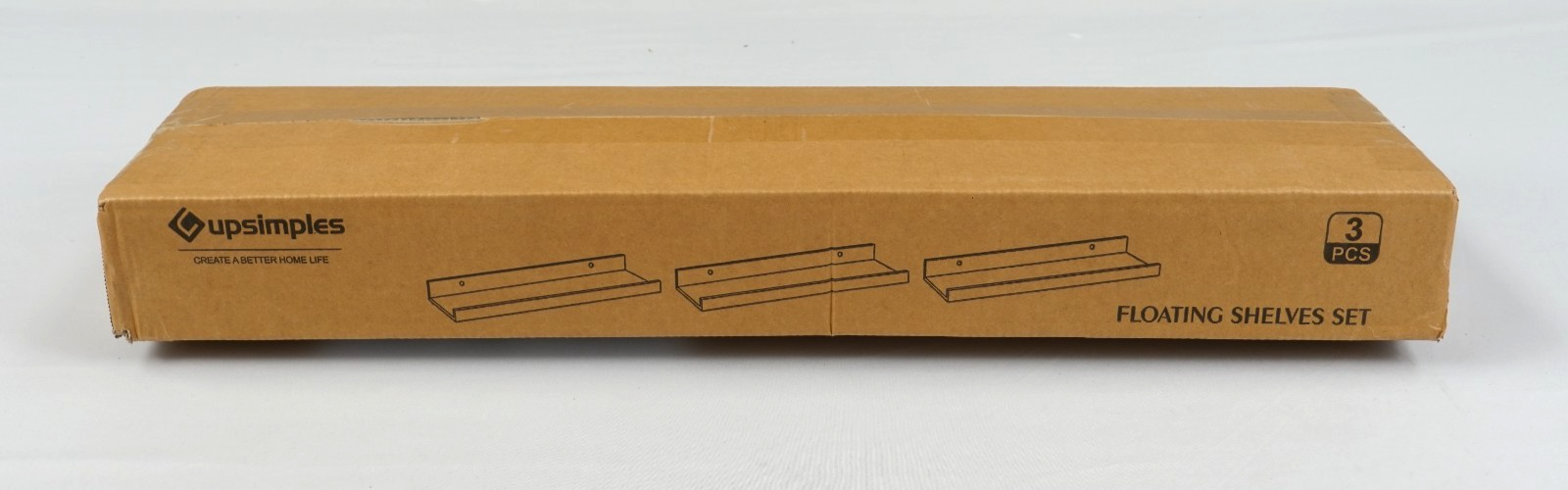 60cm Black Floating Shelves 3pcs Shelves for Room Décor Wall Mounted Storage