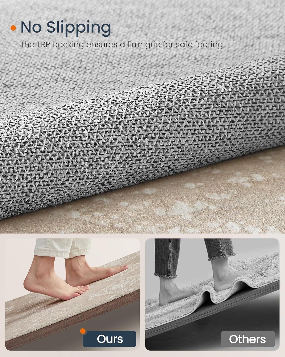 Home Area Rug 120x170 cm Rug for Bedroom Living Room Non-Slip Machine Washable