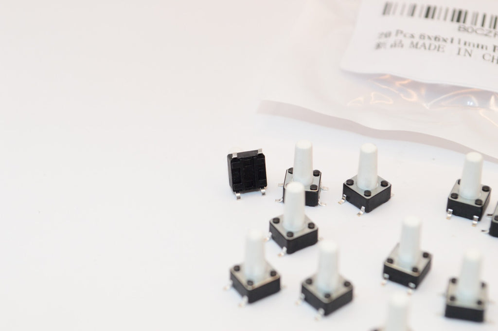 Micro Switch 6x6x11mm PCB Momentary Tactile Tact Mini Push Button DIP 4pin 20pcs