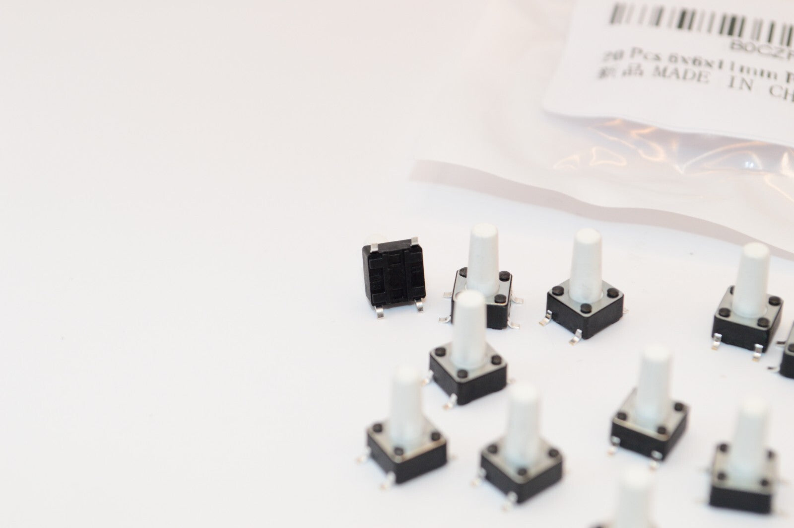 Micro Switch 6x6x11mm PCB Momentary Tactile Tact Mini Push Button DIP 4pin 20pcs