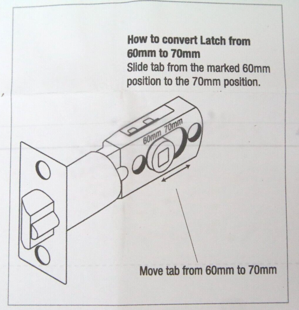 4x Square Door Levers Handle Thumb Turn Matte Black Modern Interior Privacy Door