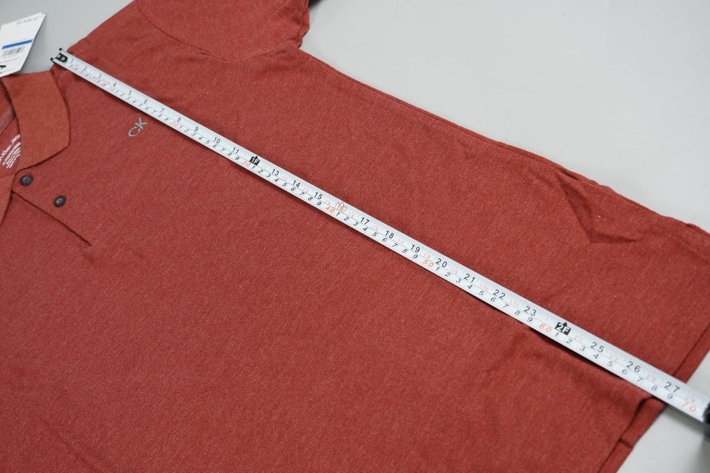 Calvin Klein Kids Polo T-Shirt Burgundy Red Size: Kids XL (18-20yo) Short Sleeve