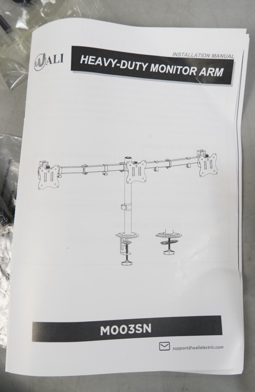 Triple Monitor Mount Heavy Duty Triple Monitors Stand for 13-27 inch Screens