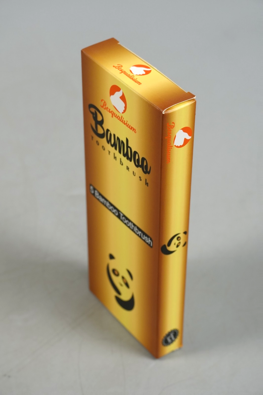 Medium Bamboo Toothbrushes 5 pcs Dental Care Soft-Medium Charcoal Bristles