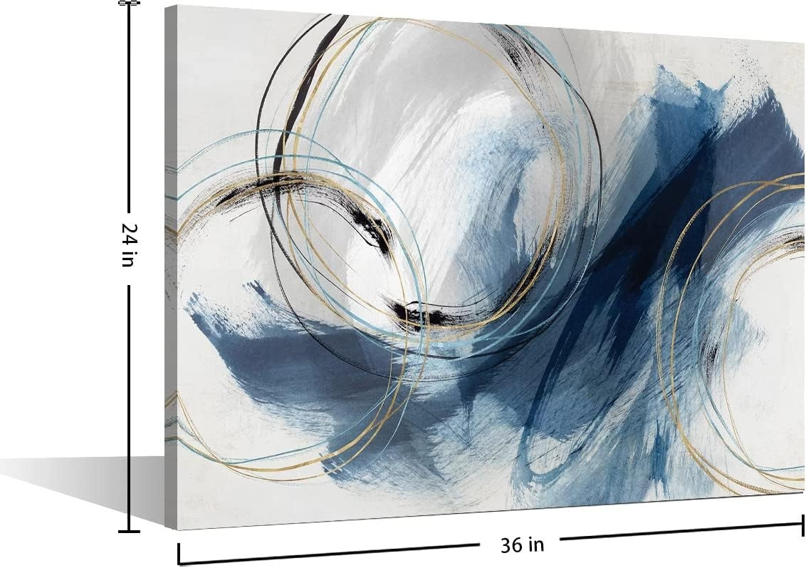 Abstract Canvas Wall Art for Living Room Modern Bedroom Wall Decor 60x90cm