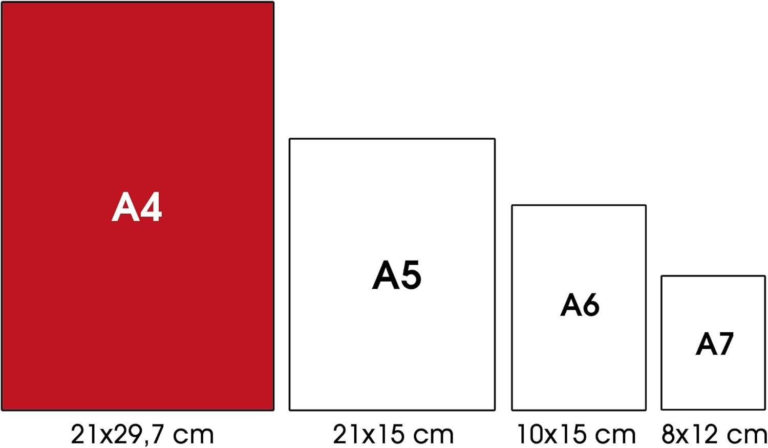Ruling B A4 Notebook Stripes with Margins for 3rd Grade 80 g/m² Paper - 10 Pack