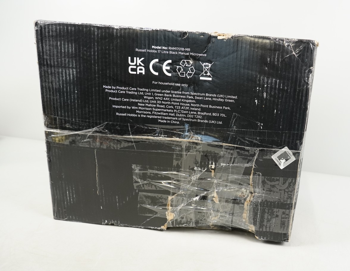 Russell Hobbs Full Black Manual Microwave 17L RHM1701B-MR