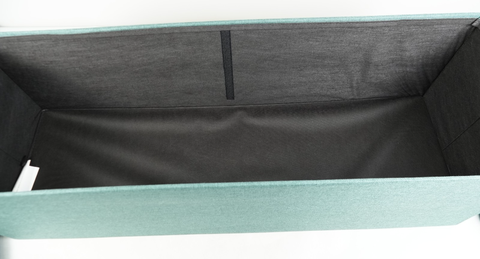 Storage Ottoman Bench 110cm Foot Rest Stool Linen Green