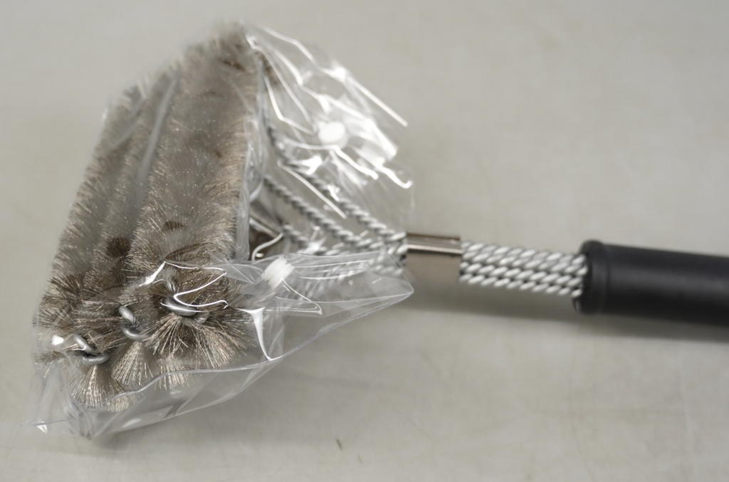 BBQ Grill Brush With Scraper Mountain Grillers Bristle Free Grill Brush