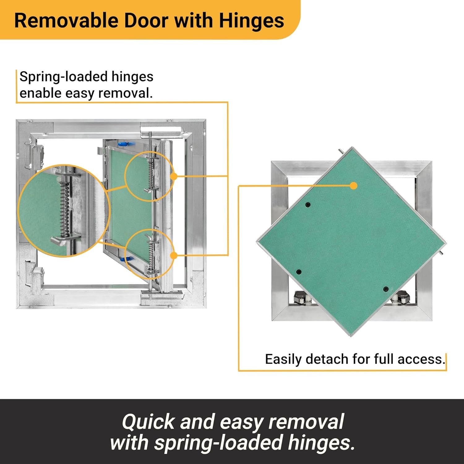 50x50cm Aluminium Revision Door Plasterboard Access Panel Inspection Hatch