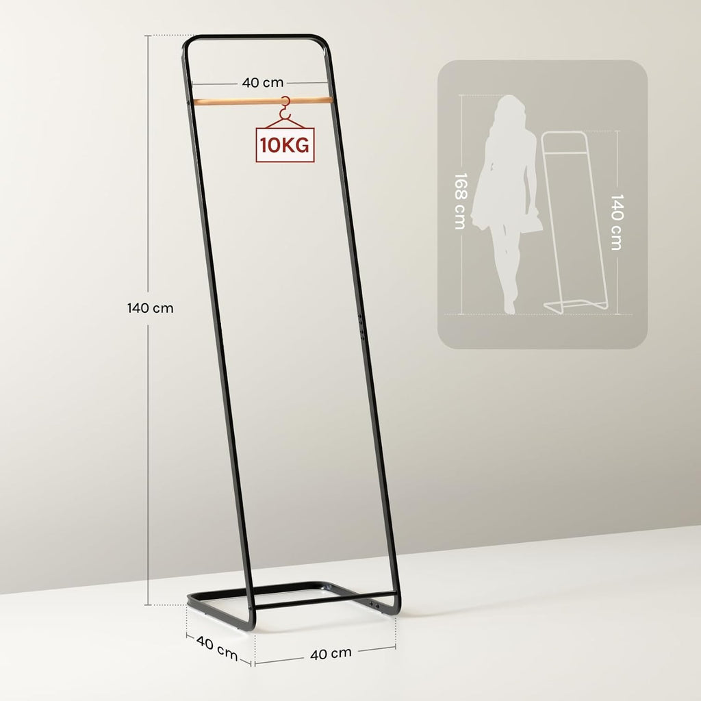 Free Standing Coat Rack Clothes Stand Metal Clothes Hanging Rail