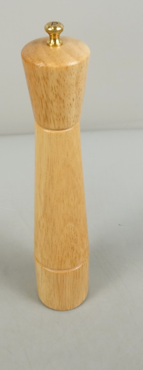 Large Wooden Pepper Mill 32cm Modern with Adjustable Stainless Steel Grinder