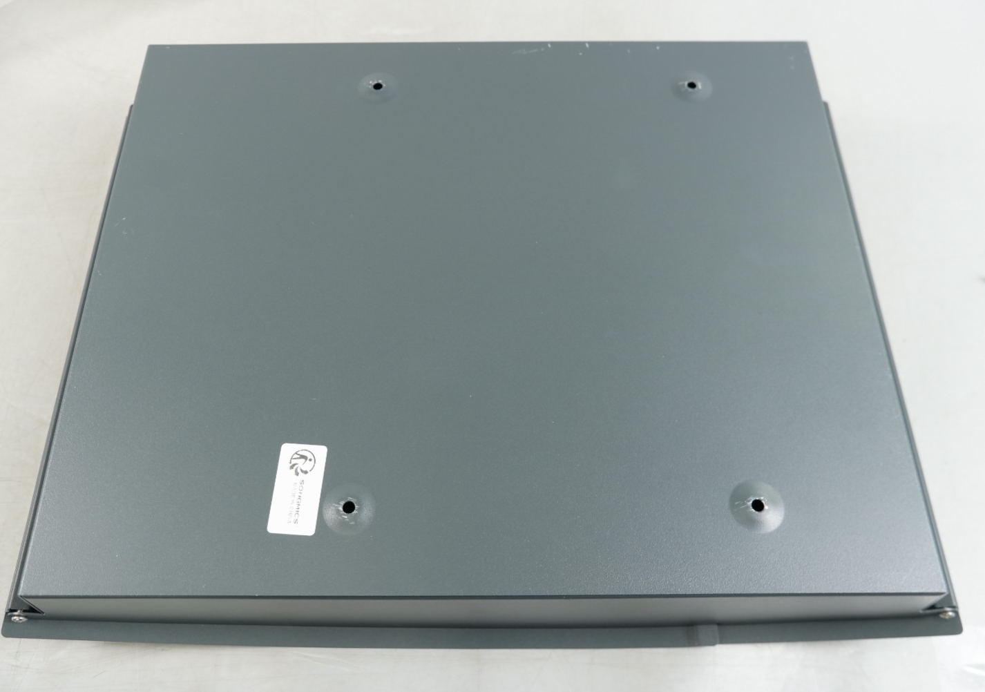 Post Box Steel Wall Mounted with Viewing Windows Name Slot 2 Keys Charcoal Grey