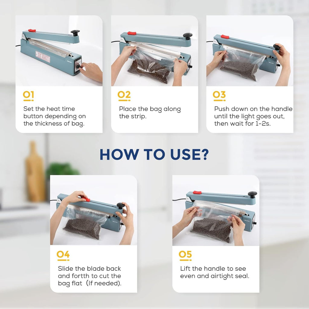 Heat Sealer Machine 300mm 400W Hanchen PFS-300C