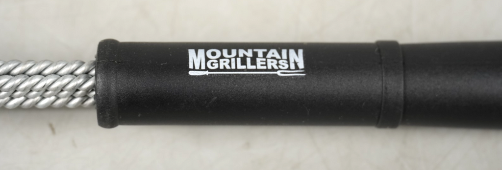BBQ Grill Brush With Scraper Mountain Grillers Bristle Free Grill Brush