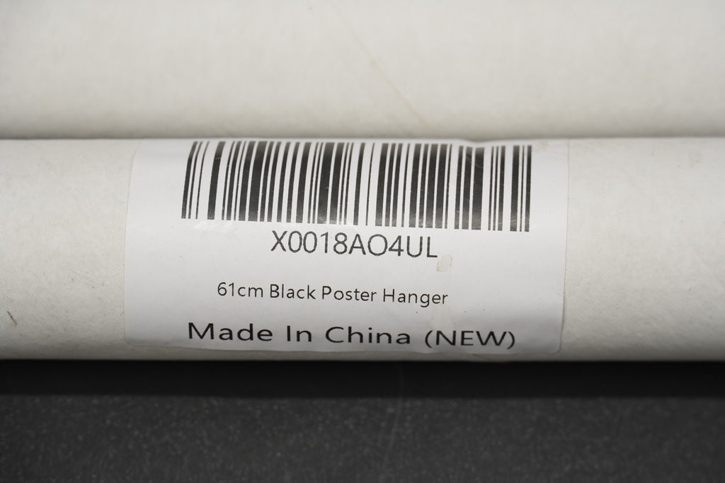 61cm Black Poster Hanger Set of 2 Magnetic Wood Strips